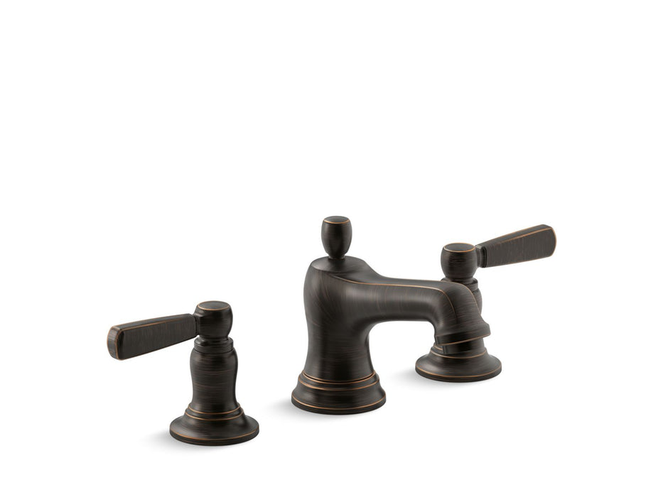 KOHLER K-10577-4 Bancroft Widespread bathroom sink faucet, 1.2 gpm, oil rubbed bronze