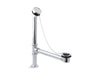 KOHLER K-106 Antique Bath drain, chain and rubber stopper, polished chrome