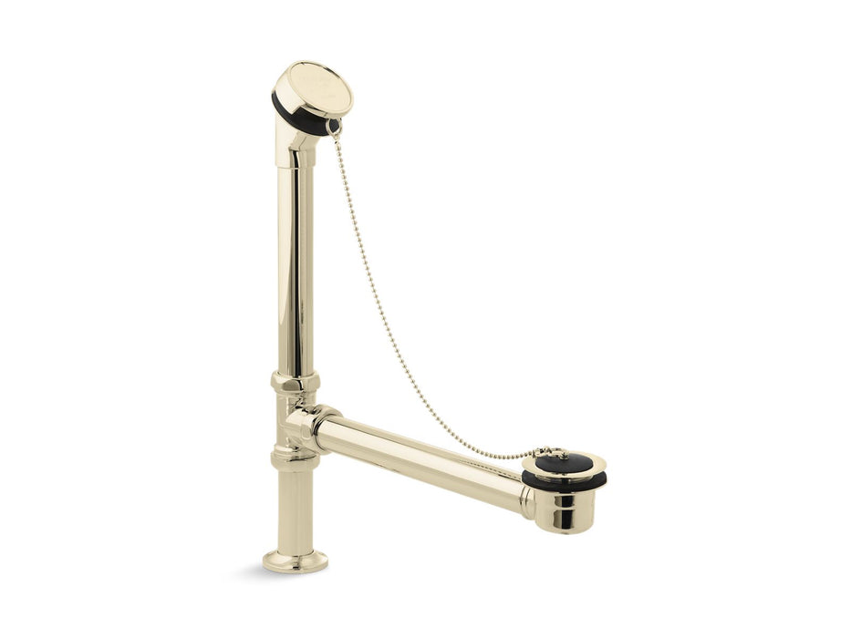 KOHLER K-106 Antique Bath drain, chain and rubber stopper, vibrant french gold
