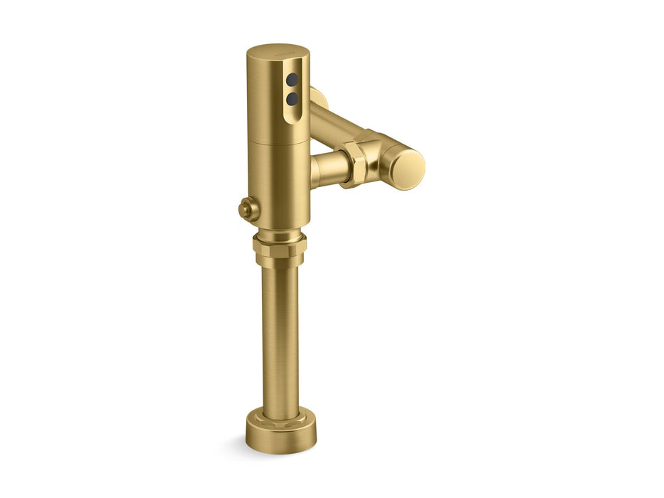 KOHLER K-10TD00N10 Mach Tripoint Touchless toilet flushometer, DC-powered, 1.28 gpf, vibrant brushed moderne brass