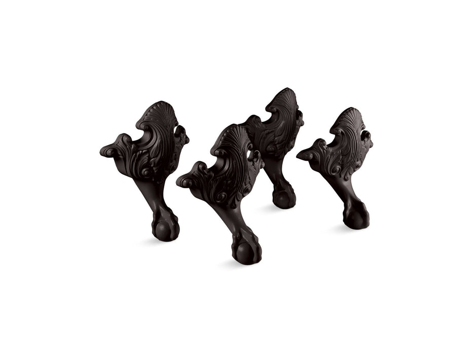 KOHLER K-1103 Iron Works Historic ball-and-claw feet, iron black