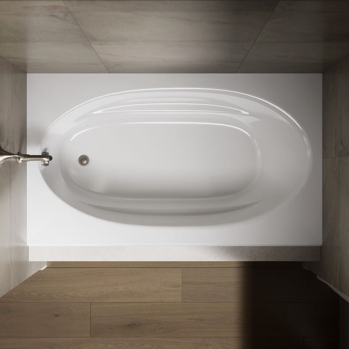 KOHLER K-1115-L Windward 72" x 42" alcove bath, left drain, white - view 5