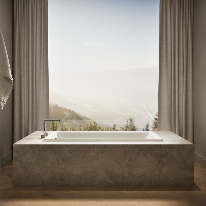 KOHLER K-1121 Underscore 60" x 30" drop-in bath, biscuit - view 4