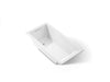 KOHLER K-1121 Underscore 60" x 30" drop-in bath, white