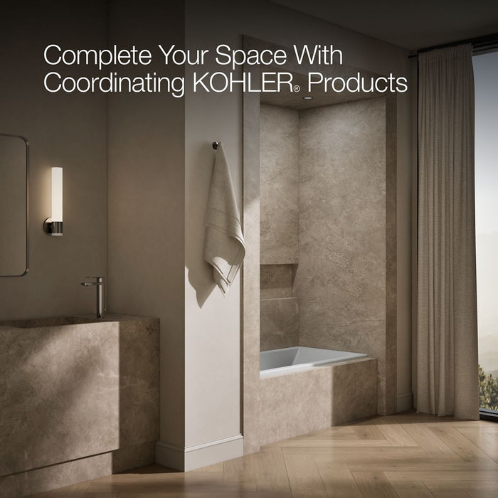 KOHLER K-1121-L Underscore 60" x 30" alcove bath, left drain, ice grey - view 3