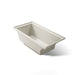 KOHLER K-1121-LW Underscore 60" x 30" alcove bath with Bask heated surface, left drain, biscuit