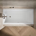 KOHLER K-1121-LW Underscore 60" x 30" alcove bath with Bask heated surface, left drain, white - view 5