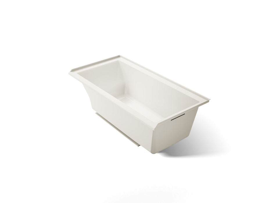 KOHLER K-1121-R Underscore 60" x 30" alcove bath, right drain, biscuit