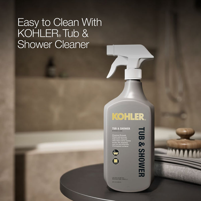 KOHLER K-1121-RW Underscore 60" x 30" alcove bath with Bask heated surface, right drain, biscuit - view 5