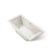 KOHLER K-1121-W1 Underscore 60" x 30" drop-in bath with Bask heated surface, biscuit - view 5