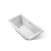 KOHLER K-1121-W1 Underscore 60" x 30" drop-in bath with Bask heated surface, ice grey