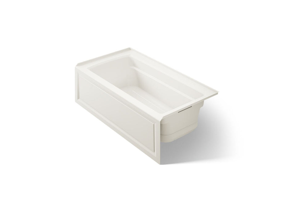 KOHLER K-1122-GHRA Archer 60" x 32" alcove Heated BubbleMassage air bath, right drain, biscuit