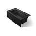 KOHLER K-1122-GHRAW Archer 60" x 32" alcove Heated BubbleMassage air bath with Bask heated surface, right drain, black black