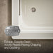 KOHLER K-1122-GHW Archer 60" x 32" drop-in Heated BubbleMassage air bath with Bask heated surface, biscuit - view 5