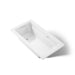 KOHLER K-1122-GHW Archer 60" x 32" drop-in Heated BubbleMassage air bath with Bask heated surface, white
