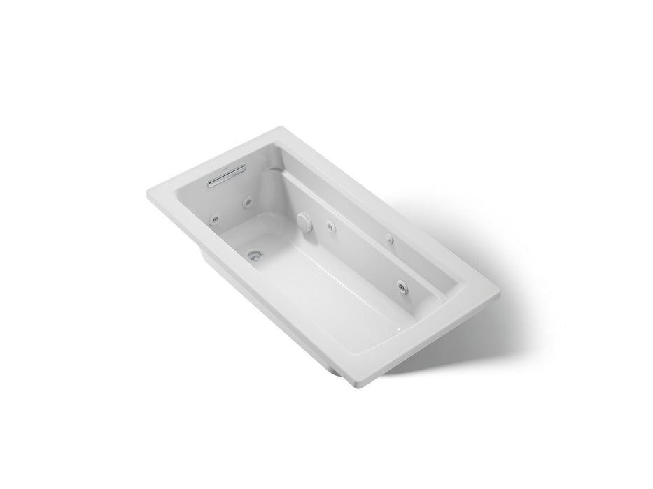 KOHLER K-1122-H Archer 60" x 32" drop-in whirlpool bath with heater