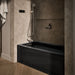 KOHLER K-1122-HL Archer 60" x 32" alcove heated whirlpool bath, left drain, black black - view 3