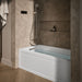 KOHLER K-1122-HL Archer 60" x 32" alcove heated whirlpool bath, left drain, white - view 3