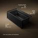 KOHLER K-1122-HR Archer 60" x 32" alcove heated whirlpool bath, right drain, black black - view 5