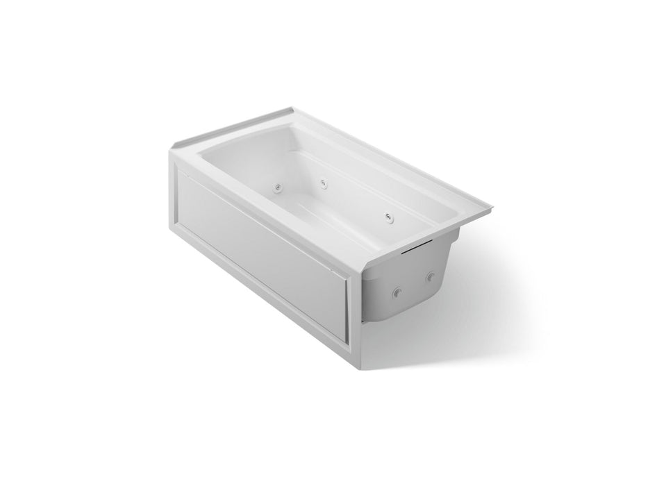 KOHLER K-1122-RA Archer 60" x 32" alcove whirlpool bath right drain, ice grey