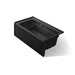 KOHLER K-1122-RAW Archer 60" x 32" alcove whirlpool bath with Bask heated surface, right drain, black black