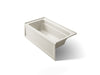 KOHLER K-1123-LA Archer 60" x 32" alcove bath, left drain, biscuit