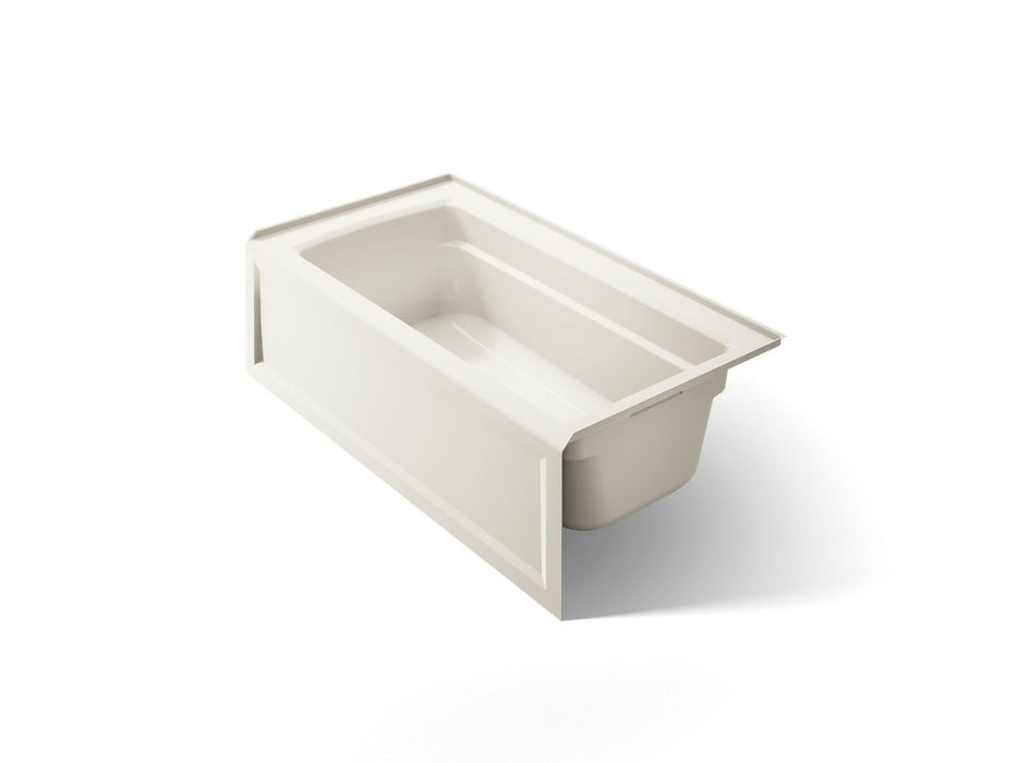 KOHLER K-1123-RA Archer 60" x 32" alcove bath, right drain, biscuit