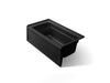 KOHLER K-1123-RAW Archer 60" x 32" alcove bath with Bask heated surface, right drain, black black