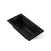 KOHLER K-1123-W1 Archer 60" x 32" drop-in bath with Bask heated surface, black black