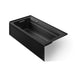 KOHLER K-1124-GHLAW Archer 72" x 36" alcove Heated BubbleMassage air bath with Bask heated surface, left drain, black black
