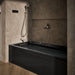 KOHLER K-1124-GHLAW Archer 72" x 36" alcove Heated BubbleMassage air bath with Bask heated surface, left drain, black...