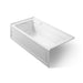 KOHLER K-1124-GHLAW Archer 72" x 36" alcove Heated BubbleMassage air bath with Bask heated surface, left drain, ice grey
