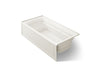 KOHLER K-1124-GHRA Archer 72" x 36" alcove Heated BubbleMassage air bath, right drain, biscuit