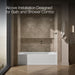 KOHLER K-1124-GHRA Archer 72" x 36" alcove Heated BubbleMassage air bath, right drain, white - view 2