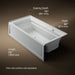 KOHLER K-1124-GHRAW Archer 72" x 36" alcove Heated BubbleMassage air bath with Bask heated surface, right drain, ice grey...