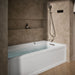 KOHLER K-1124-GHRAW Archer 72" x 36" alcove Heated BubbleMassage air bath with Bask heated surface, right drain, white -...