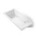 KOHLER K-1124-H Archer 72" x 36" drop-in heated whirlpool bath, white