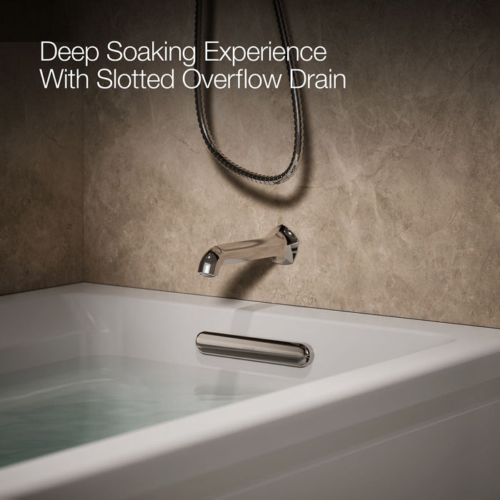 KOHLER K-1124-HR Archer 72" x 36" alcove whirlpool bath, right drain, ice grey - view 4