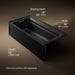 KOHLER K-1124-LA Archer 72" x 36" alcove whirlpool bath with alcove, left drain, black black - view 5