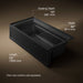KOHLER K-1124-RA Archer 72" x 36" alcove whirlpool bath, right drain, black black - view 4