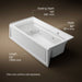 KOHLER K-1124-RAW Archer 72" x 36" alcove whirlpool bath with Bask heated surface, right drain, white - view 5