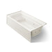 KOHLER K-1124-XGHRA Archer 72" x 36" alcove Heated BubbleMassage air bath and whirlpool, right drain, biscuit