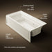 KOHLER K-1124-XGHRA Archer 72" x 36" alcove Heated BubbleMassage air bath and whirlpool, right drain, biscuit - view 5