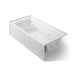 KOHLER K-1124-XGHRA Archer 72" x 36" alcove Heated BubbleMassage air bath and whirlpool, right drain, ice grey