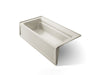 KOHLER K-1125-LA Archer 72" x 36" alcove bath, left drain, biscuit