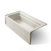 KOHLER K-1125-LA Archer 72" x 36" alcove bath, left drain, biscuit