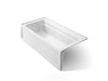 KOHLER K-1125-LA Archer 72" x 36" alcove bath, left drain, white