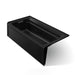KOHLER K-1125-LAW Archer 72" x 36" alcove bath with Bask heated surface, left drain, black black
