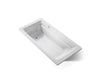 KOHLER K-1125-W1 Archer 72" x 36" drop-in bath with Bask heated surface, ice grey