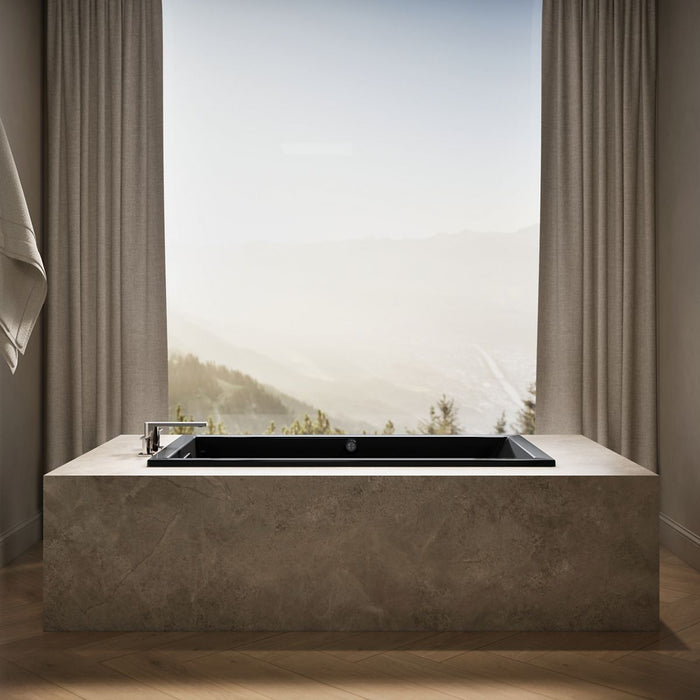KOHLER K-1130-W1 Underscore 60" x 32" drop-in bath with Bask heated surface